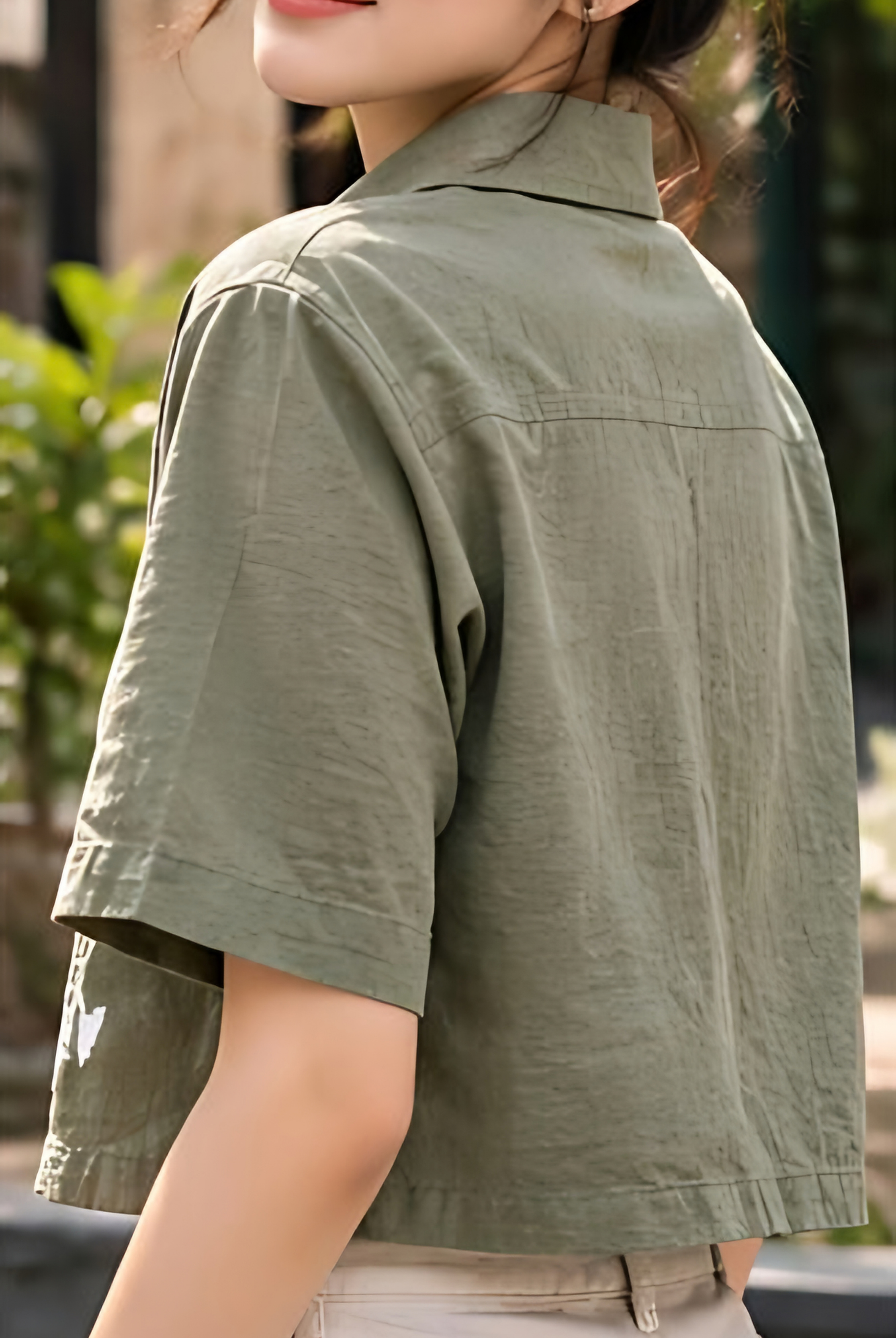 Tropical Crop Shirt + Inner