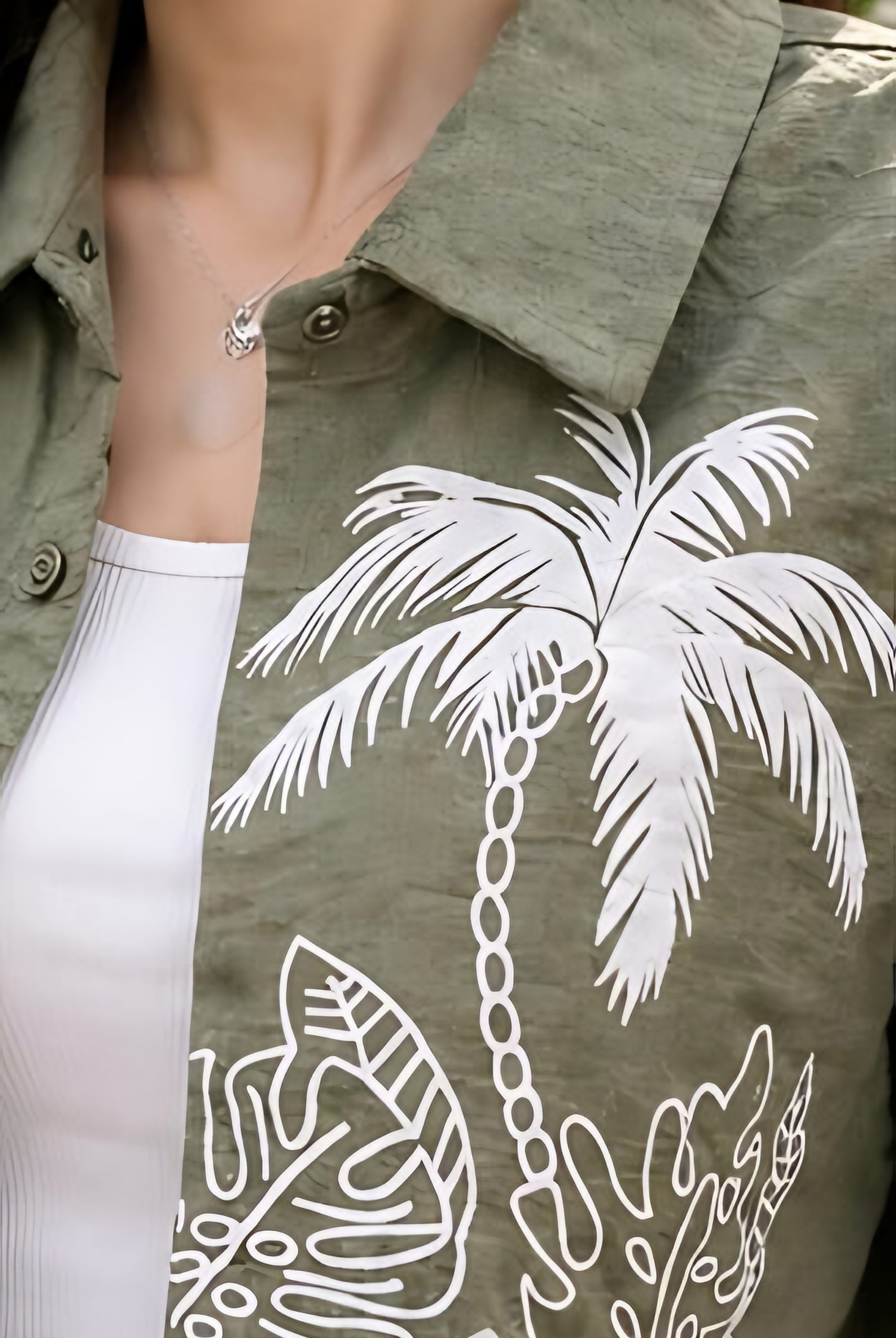 Tropical Crop Shirt + Inner