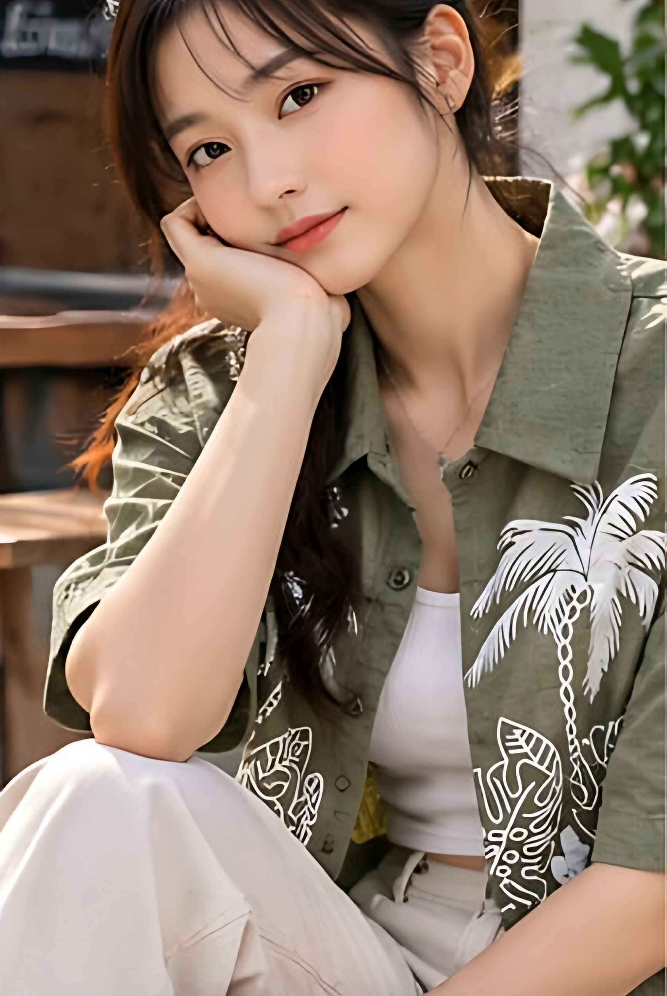Tropical Crop Shirt + Inner