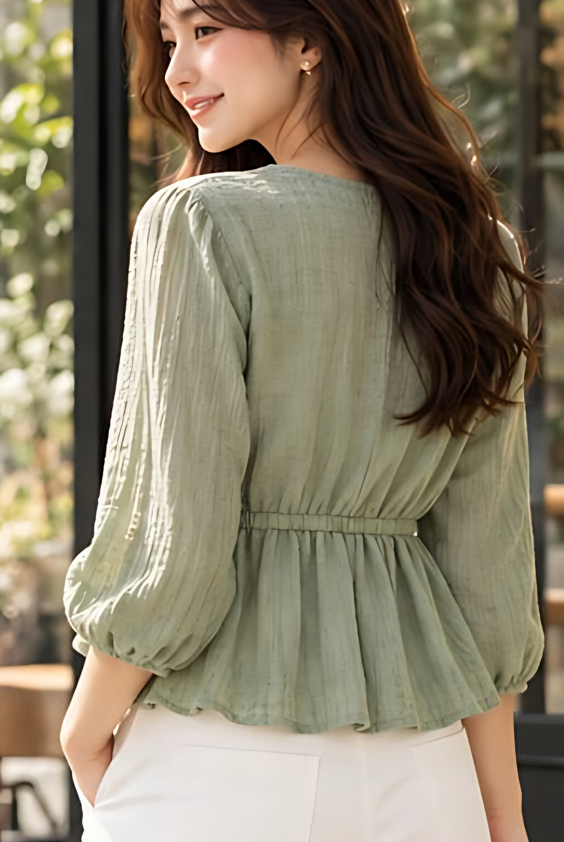 Moon Drawstring Top