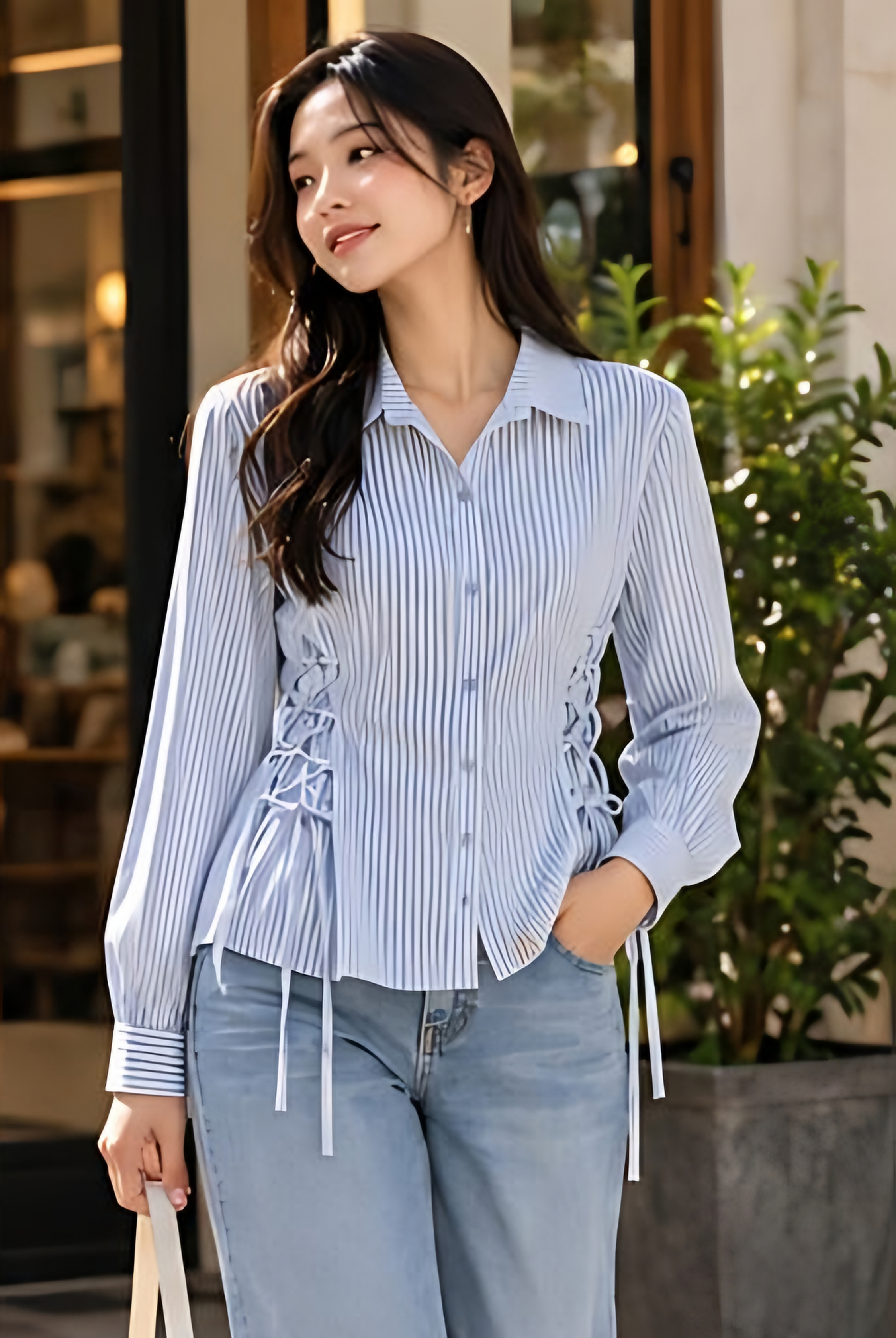 Striped Side-Dori Shirt