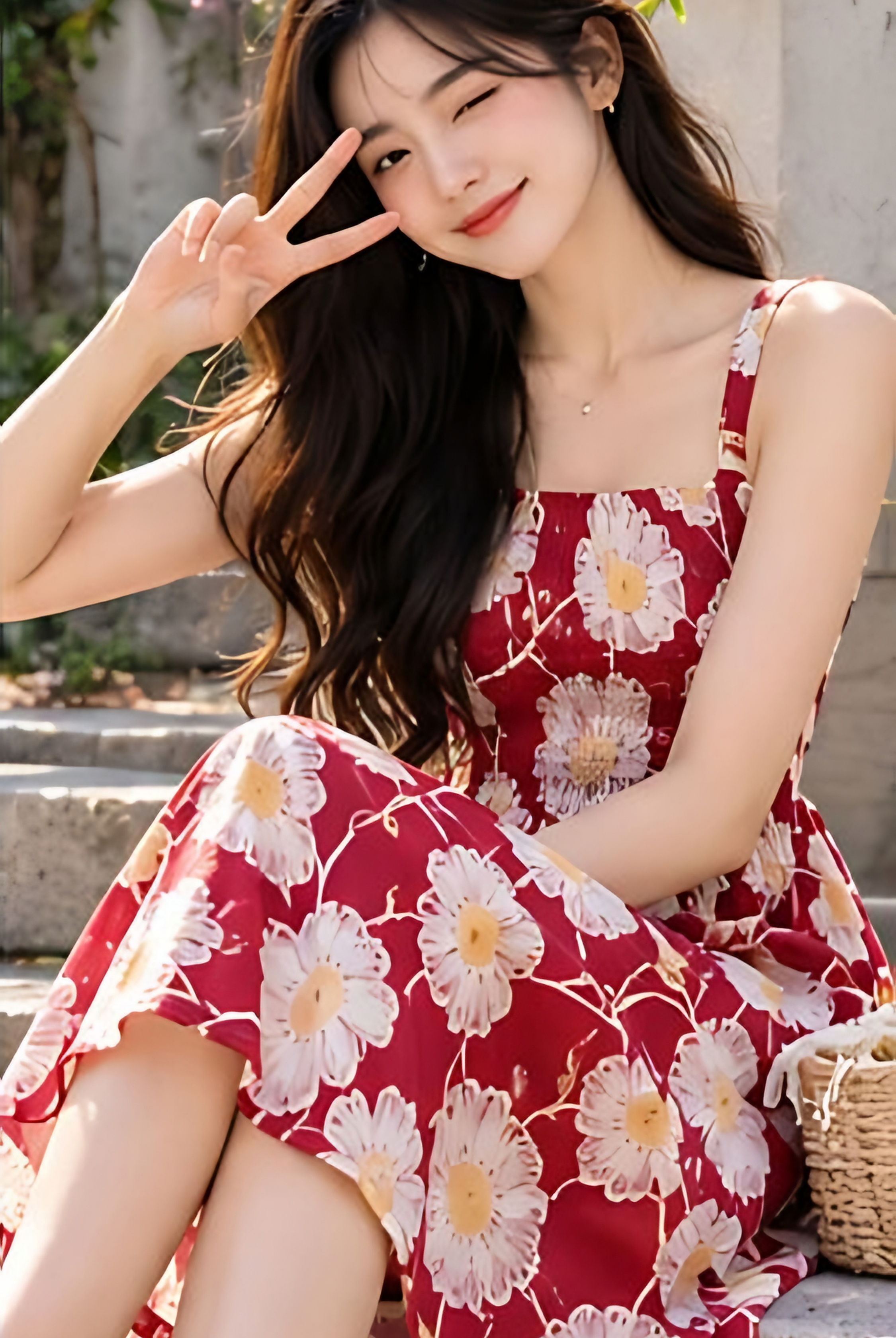 Tanisha Floral Smocked Tunic