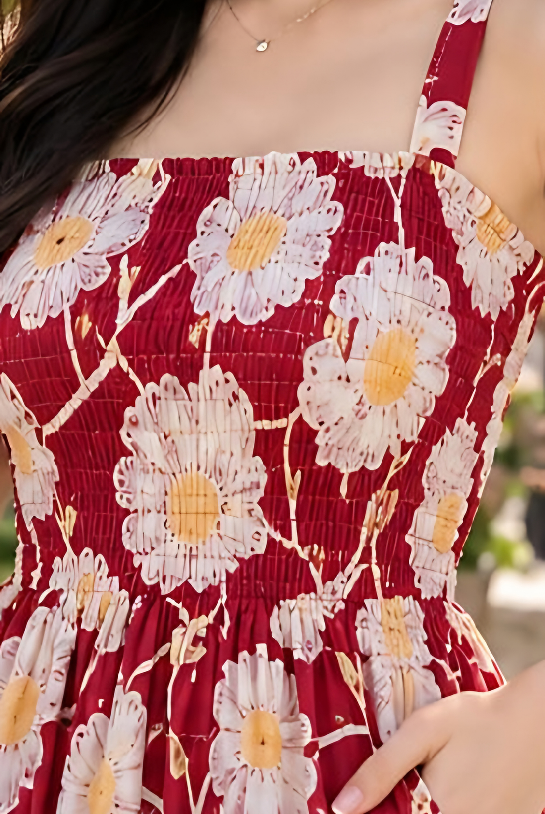 Tanisha Floral Smocked Tunic