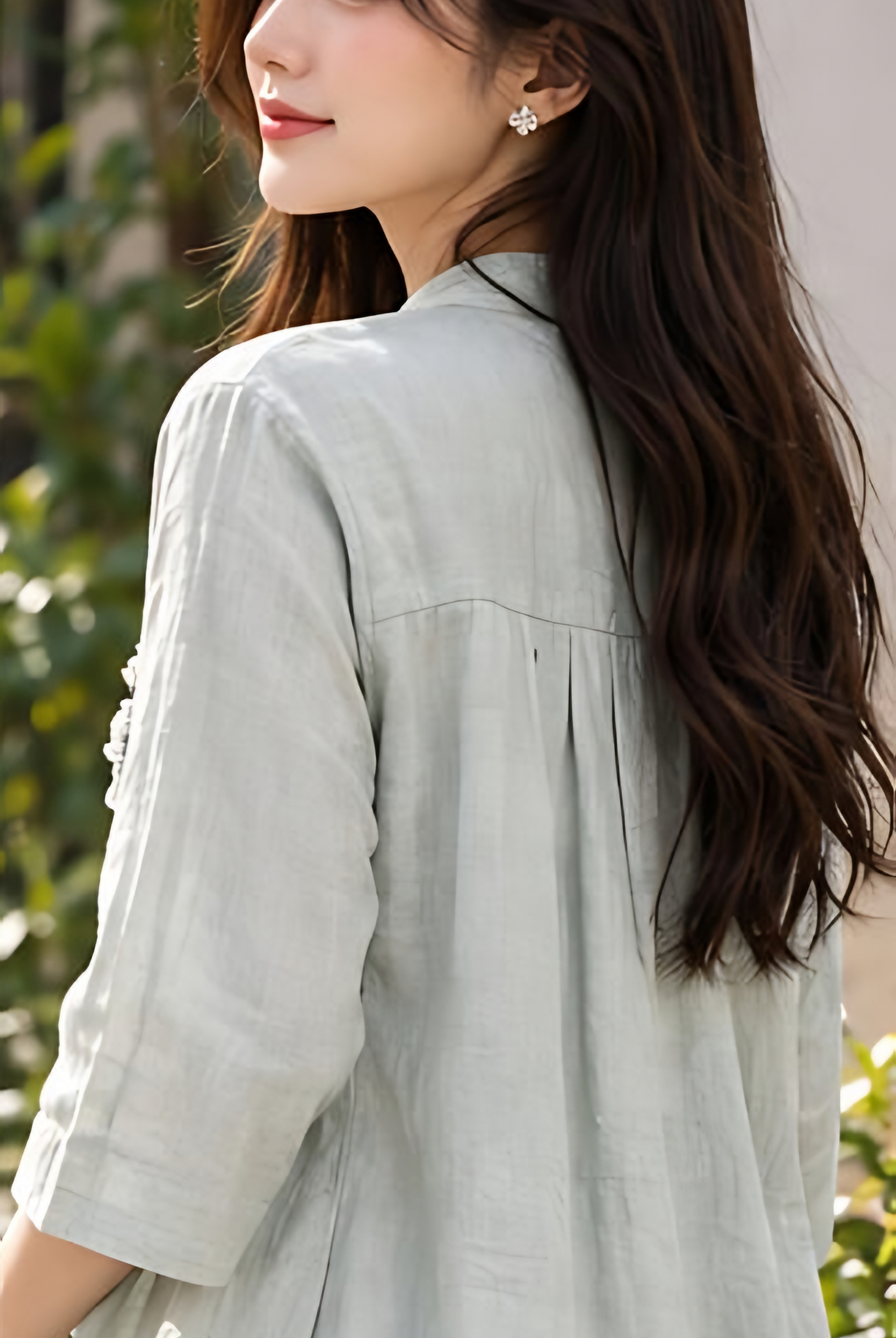 Floral Detail Shirt + Inner