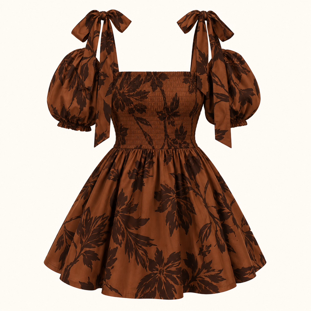 Lily Printed Tie-Neck Top