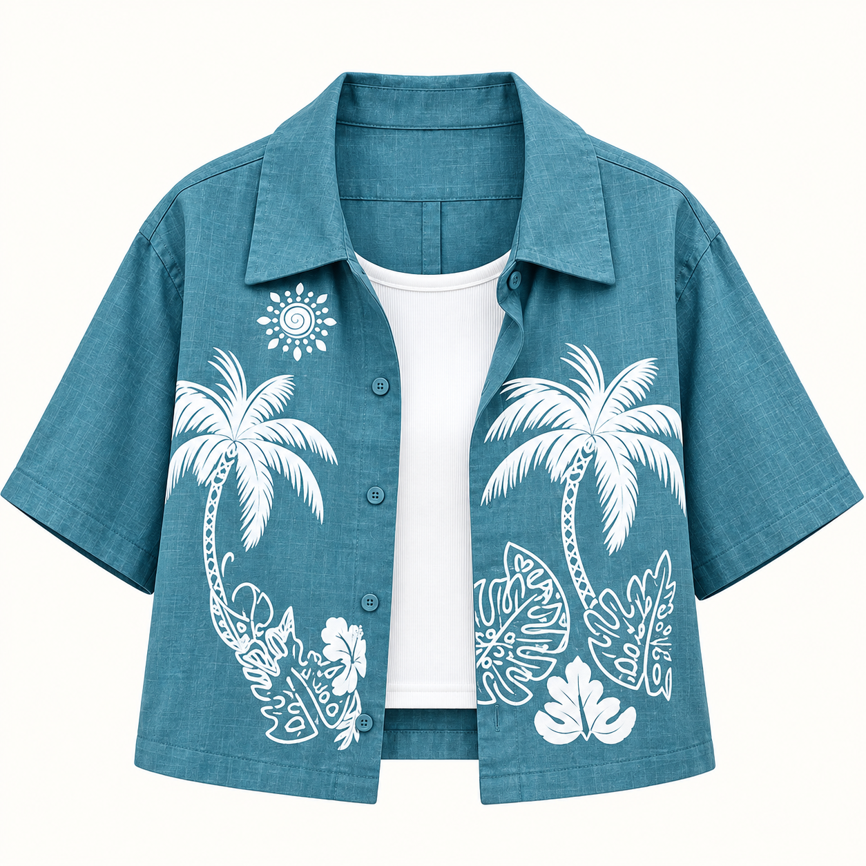 Tropical Crop Shirt + Inner