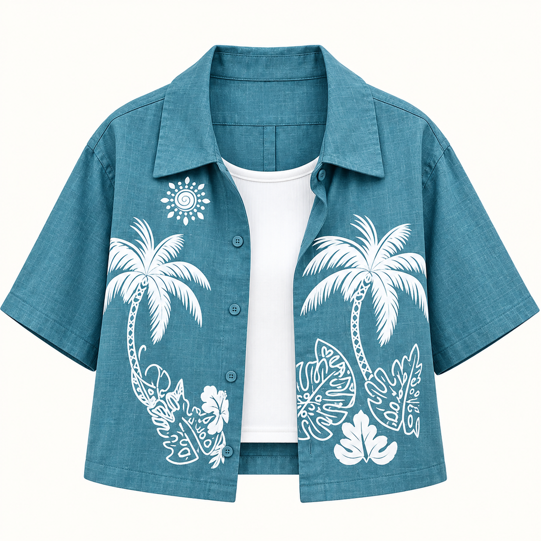 Tropical Crop Shirt + Inner