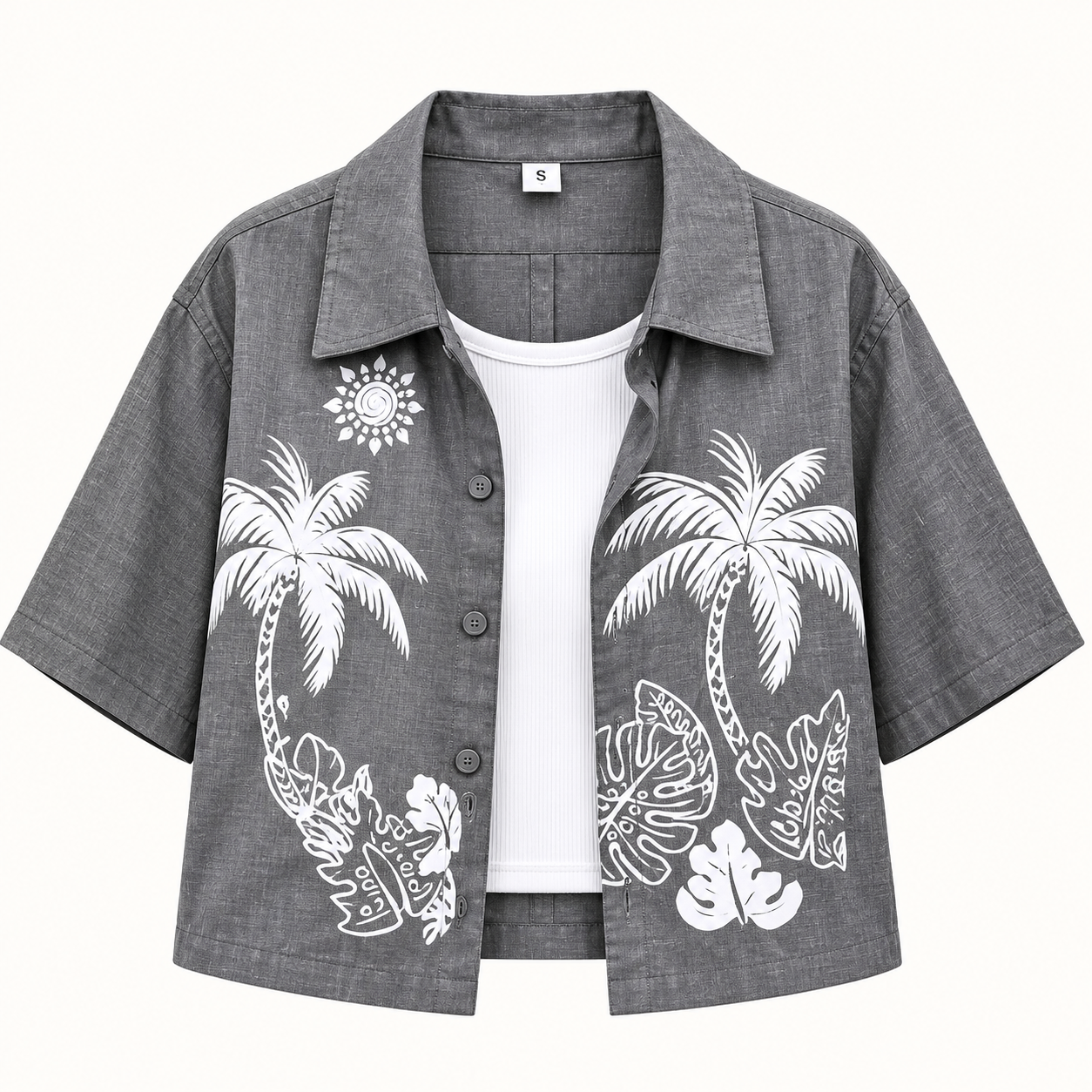 Tropical Crop Shirt + Inner