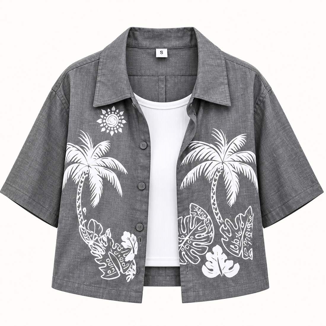 Tropical Crop Shirt + Inner