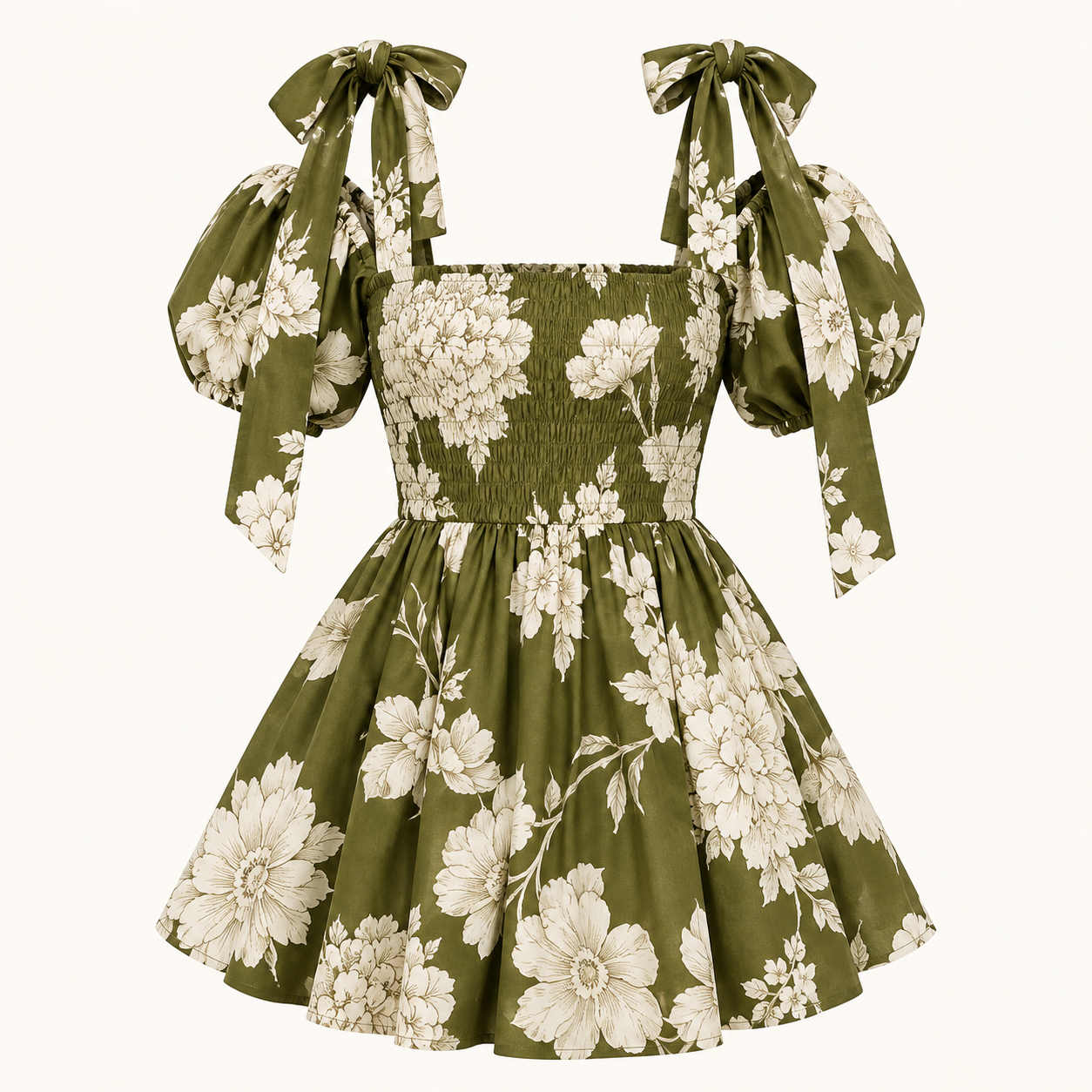 Lily Printed Tie-Neck Top