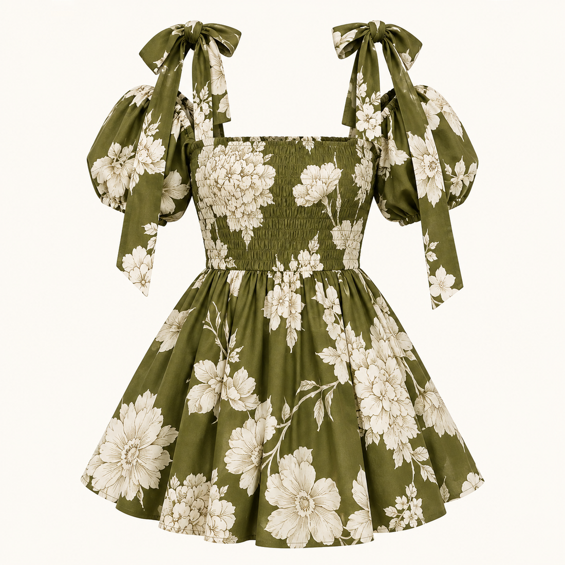 Lily Printed Tie-Neck Top