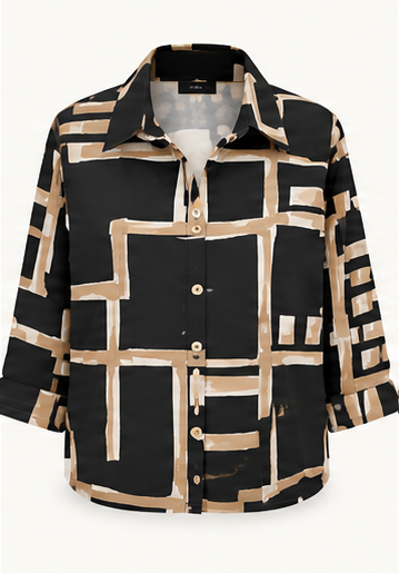 Monochrome Crop Shirt + Inner